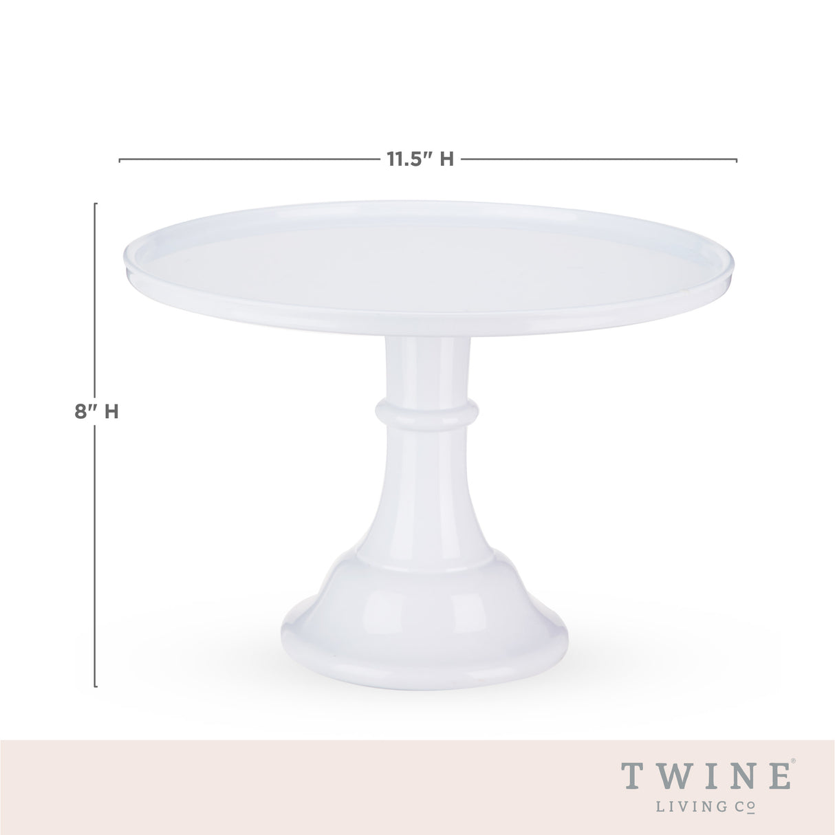 Melamine Cake Stand in White