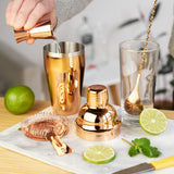 4-Piece Mixologist Barware Set in Copper