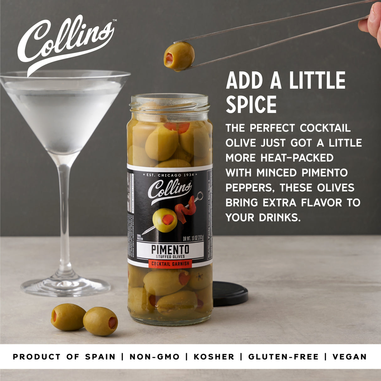 Colossal Pimento Olives, 10 oz