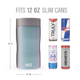 Stay-Chill Slim Can Cooler in Space Gray