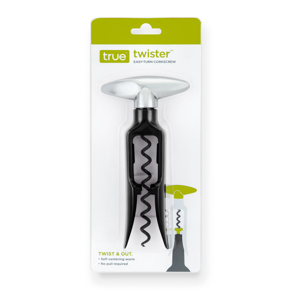 Twister Easy-Turn Corkscrew in Black