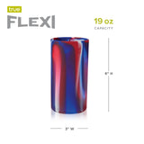 Flexi 19 oz Silicone Highball Tumblers in Tie Dye, Set of 2