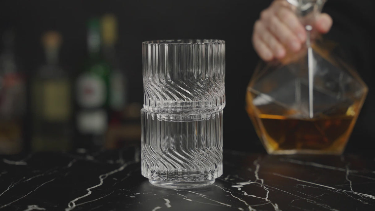 Zephyr Crystal Lowball Tumblers, Set of 2