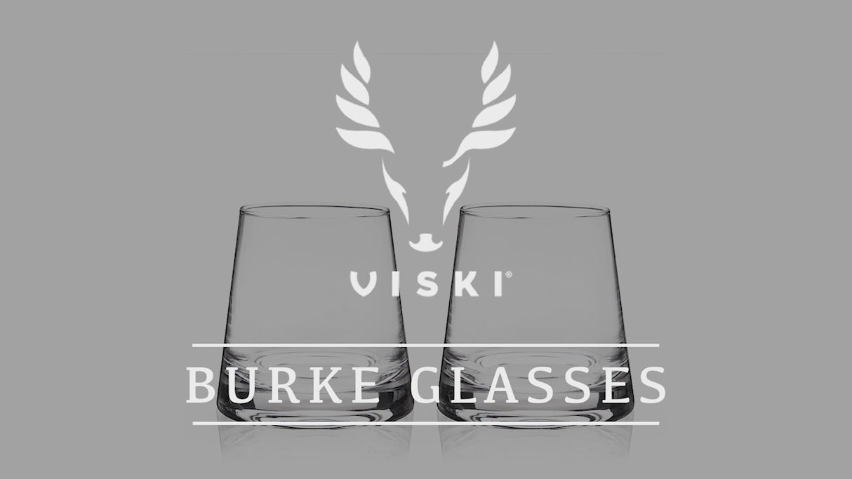 Burke Crystal Whiskey Glasses, Set of 2