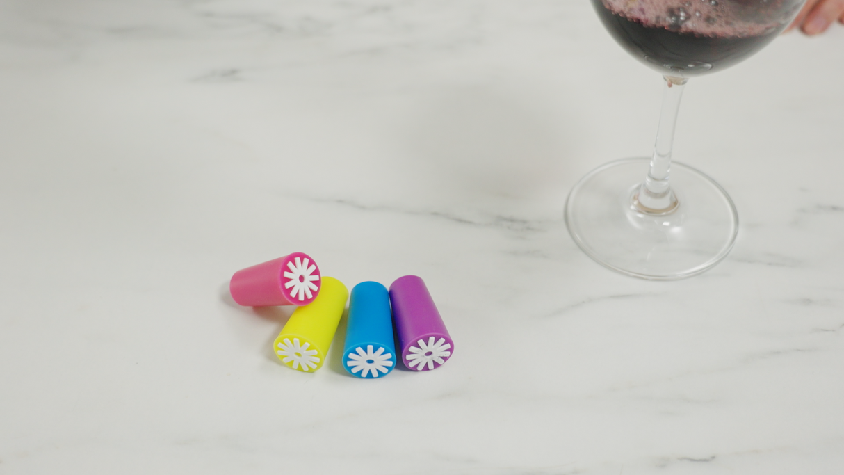 Starburst Silicone Bottle Stopper in Assorted Brights, Bulk, CDU 24ct