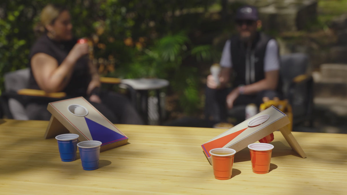 Mini Cornhole Pong Set
