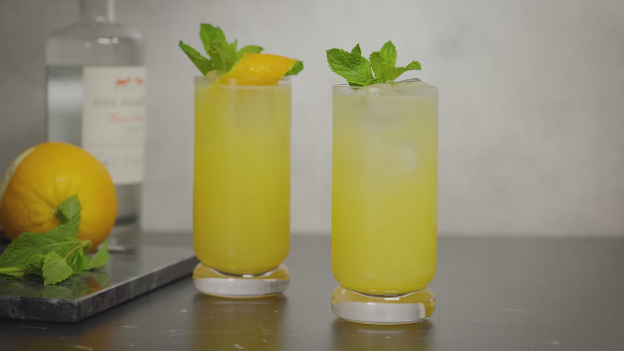 Mercury Crystal Highball Glasses, Set of 2