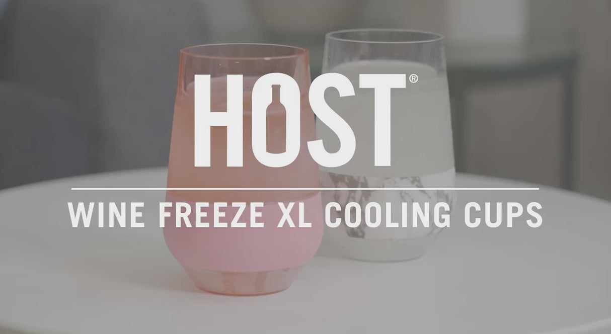 Wine FREEZE XL Cooling Cup in Slate Blue, Set of 2