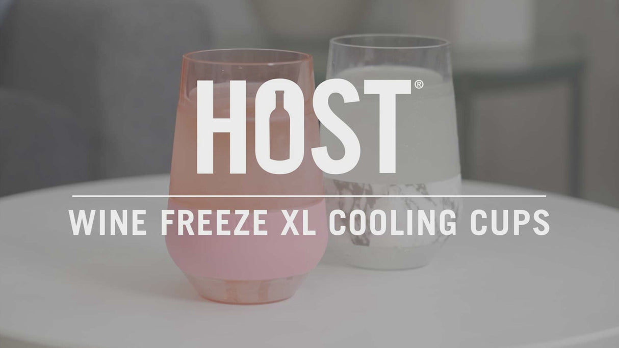 Wine FREEZE XL Cooling Cup in Tinted Blush, Set of 2