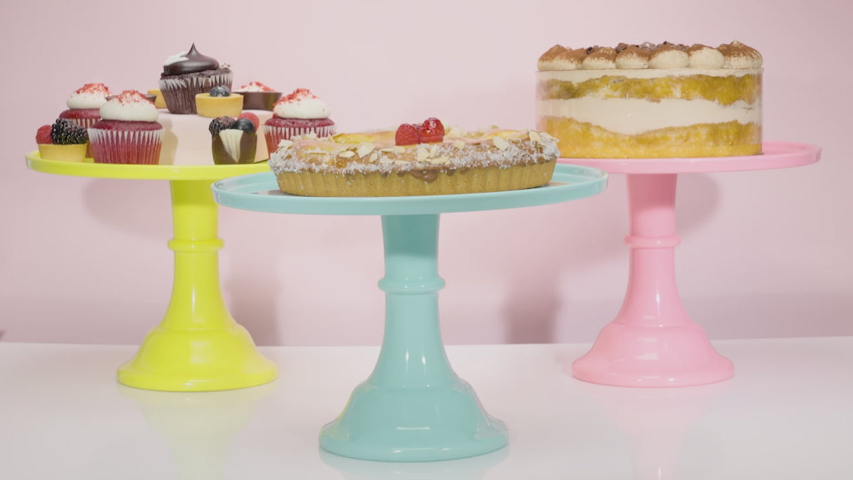 Melamine Cake Stand in Yellow