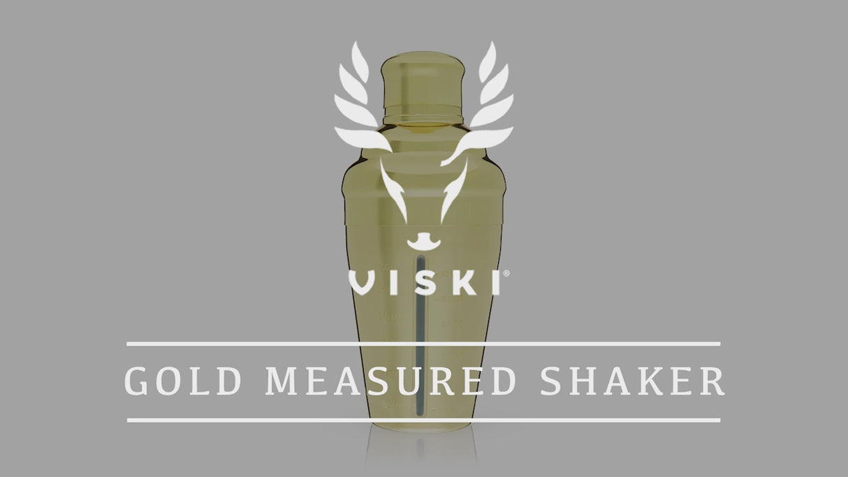 Belmont Measured Cocktail Shaker in Gold