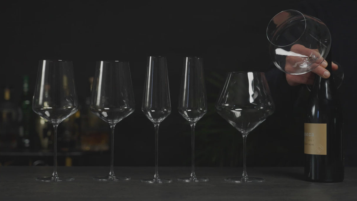 Reserve Liminal Burgundy Wine Glasses, Set of 4