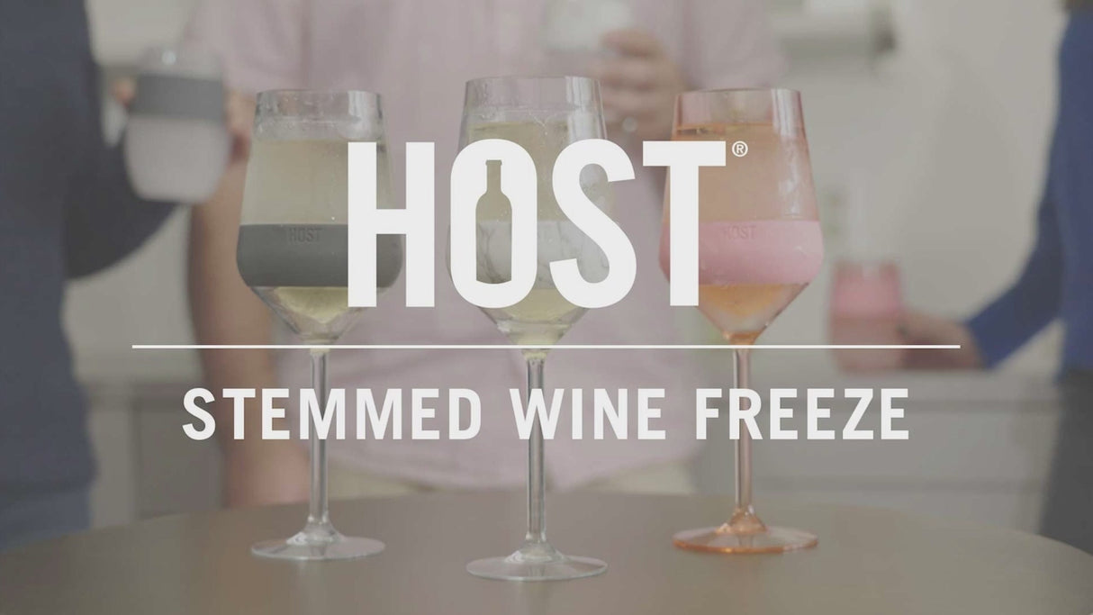 Stemmed Wine FREEZE Cooling Cup in Tinted, Set of 4