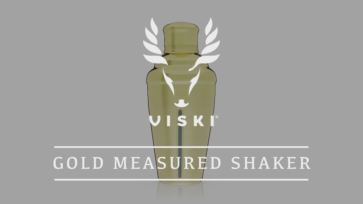 Belmont Measured Cocktail Shaker in Gold