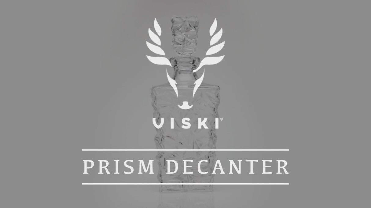 Prism Crystal Whiskey Decanter