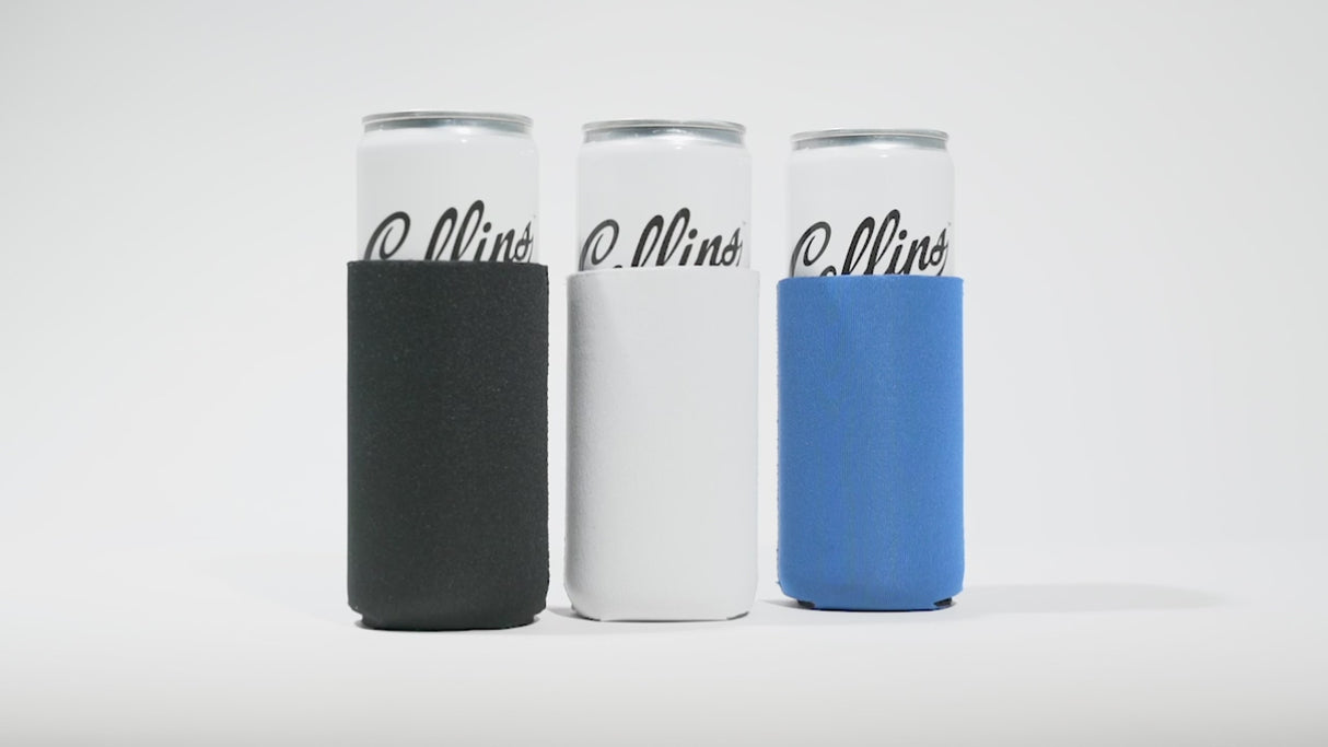 Slim Can Coozie Sleeve in White