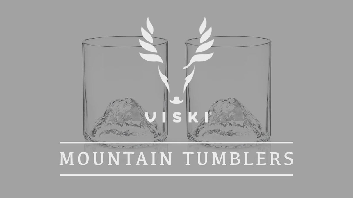 Mountain Crystal Tumblers, Set of 2