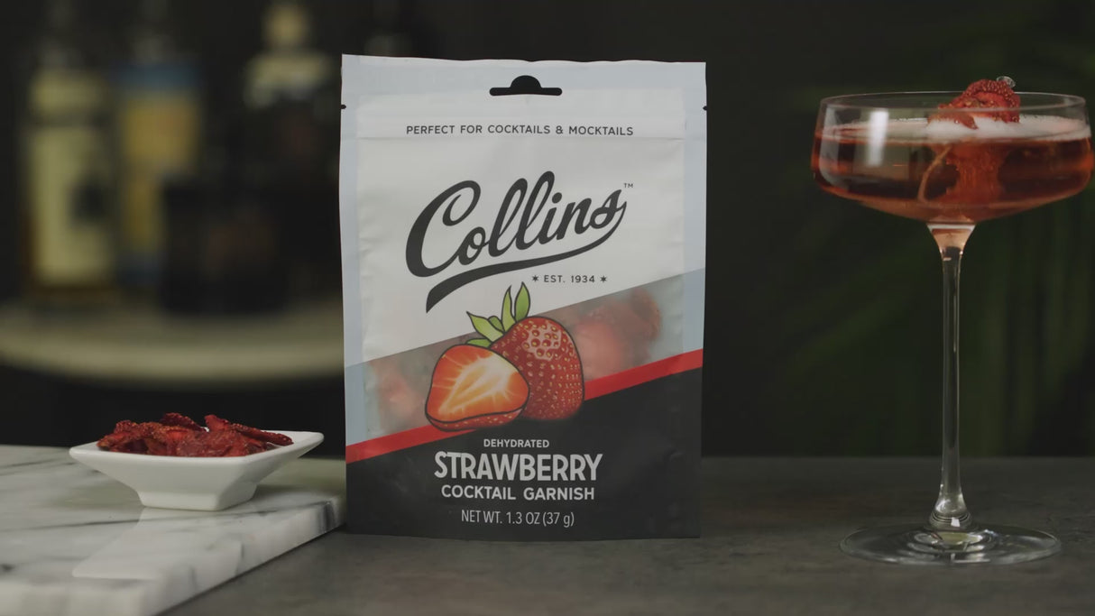 Dehydrated Strawberry Cocktail Garnish, 1.3 oz