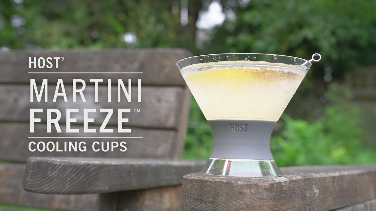 Martini FREEZE Cooling Cup in Gray, Set of 2