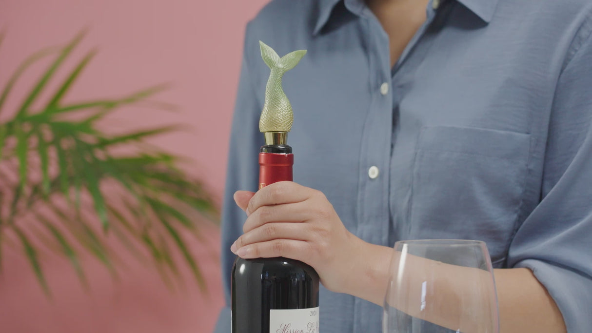 Confetti Glass Bottle Stopper in Assorted Colors