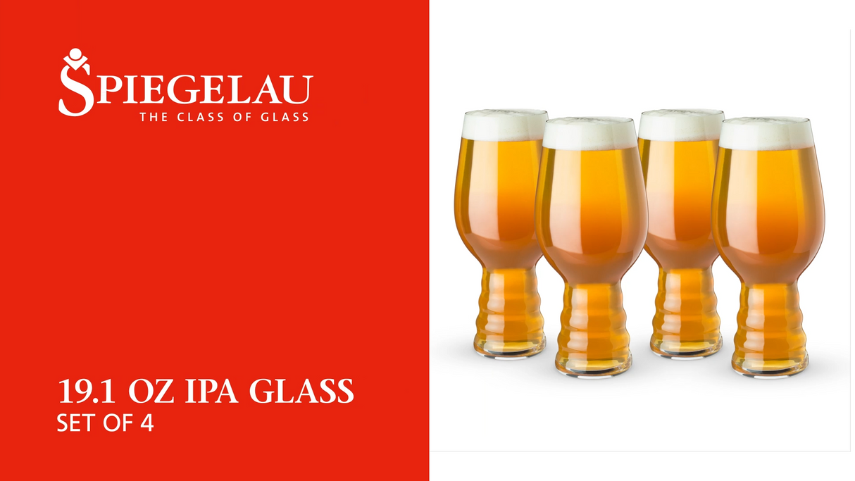 Craft IPA Beer Glass, Set of 4