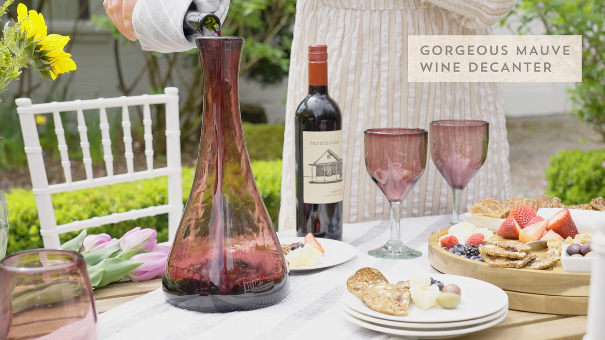 Segunda Vida Rosado Recycled Wine Decanter