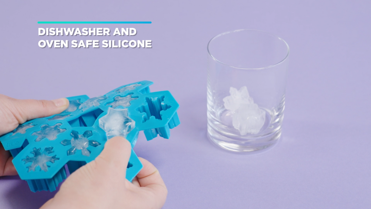 TrueZoo Snowflake Silicone Ice Cube Tray