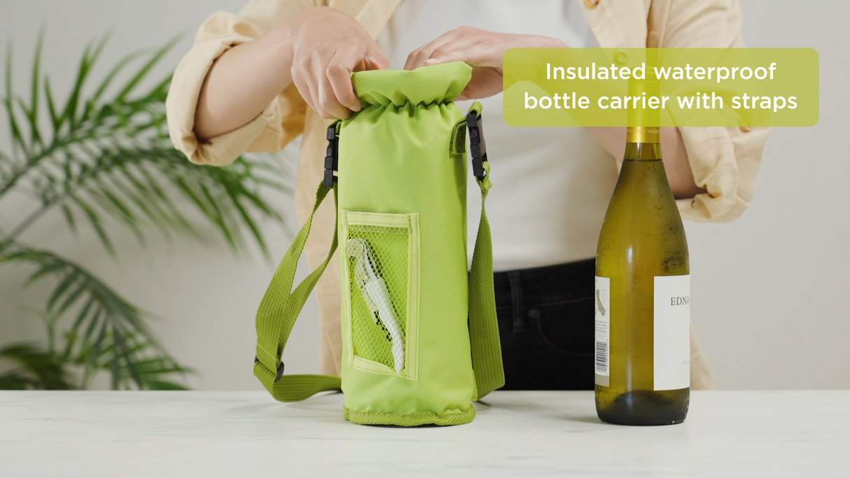 Grab & Go Insulated Bottle Carrier in Assorted Colors