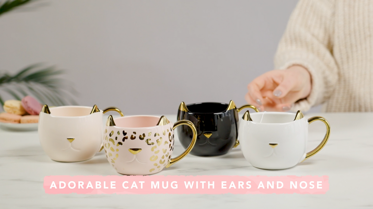 Chloe Cat Mug in White