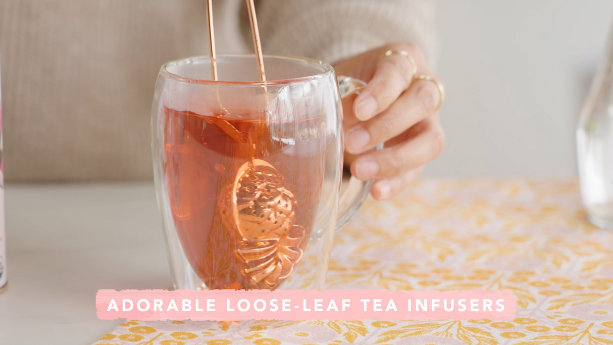 Heart Tea Infuser in Rose Gold