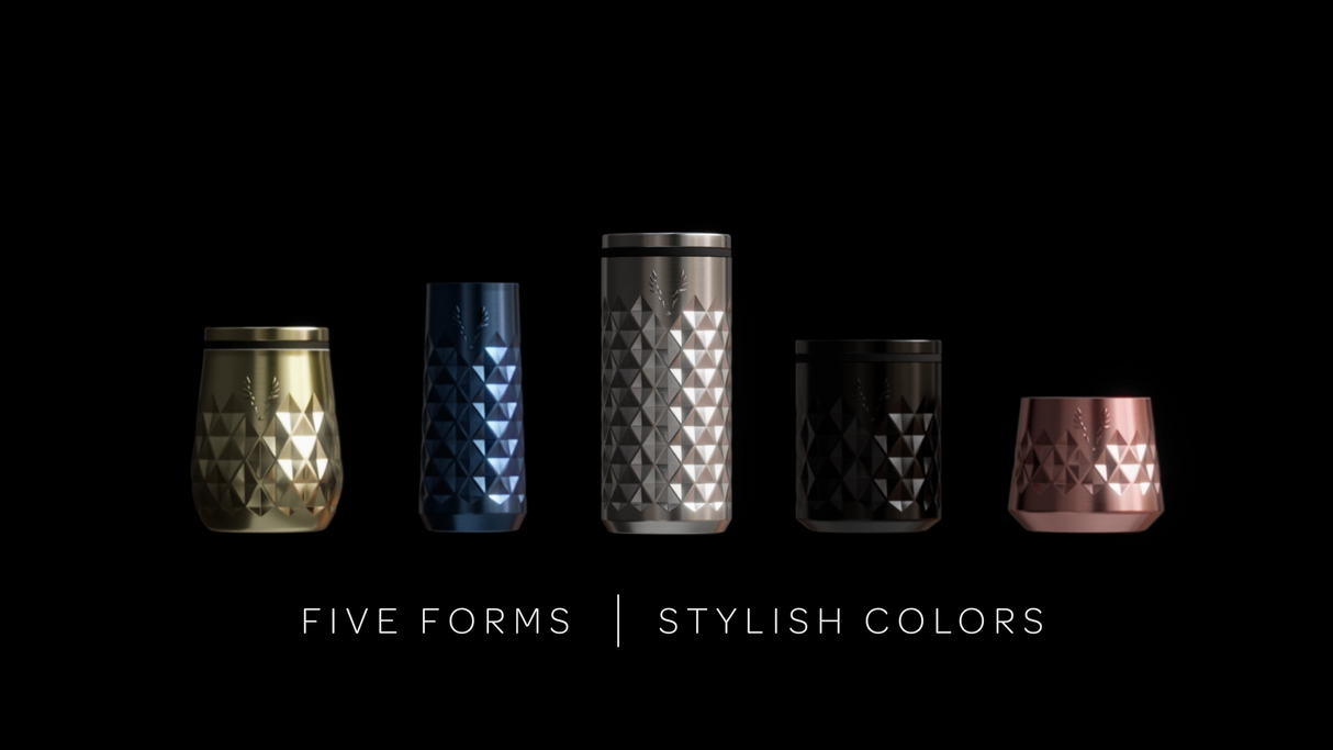 Paragon Stainless Steel Rocks Tumbler in Obsidian