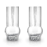 Art Deco Crystal Highball Glasses, Set of 2