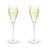 Raye Crystal Angled Prosecco Glasses, Set of 2