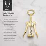 Belmont Winged Corkscrew in Gold