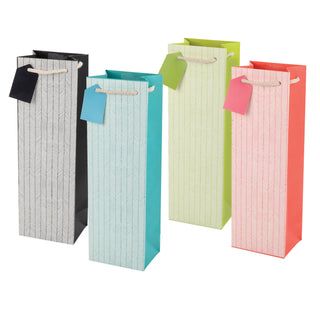 a group of bags with tags