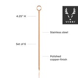 Summit Cocktail Picks in Copper, Set of 6