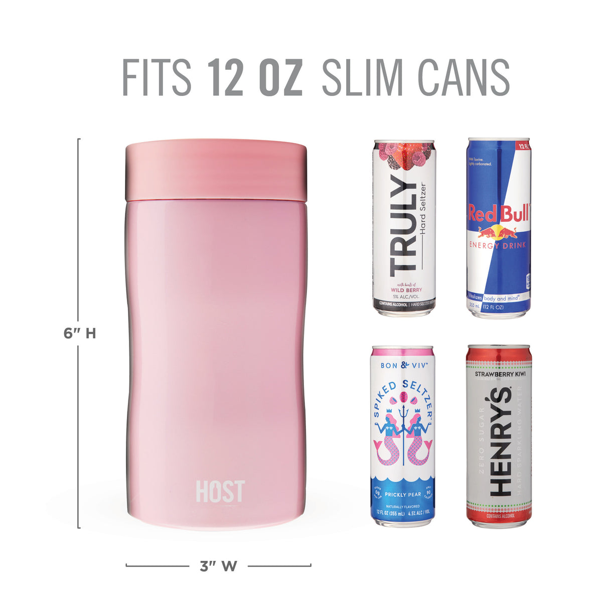 Stay-Chill Slim Can Cooler in Peony