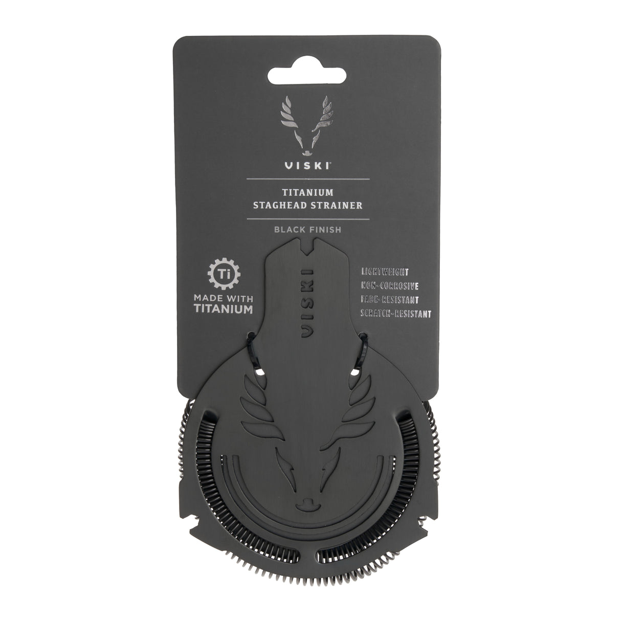 Viski Professional Titanium Staghead Strainer