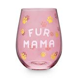 Fur Mama Stemless Wine Glass