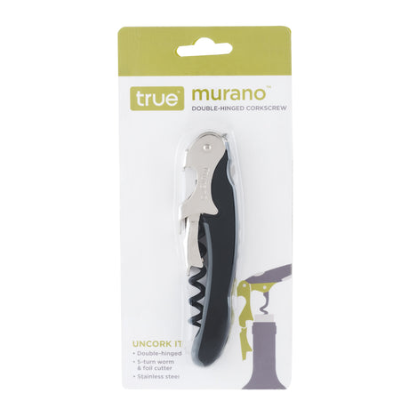 Murano Waiter's Corkscrew in Black