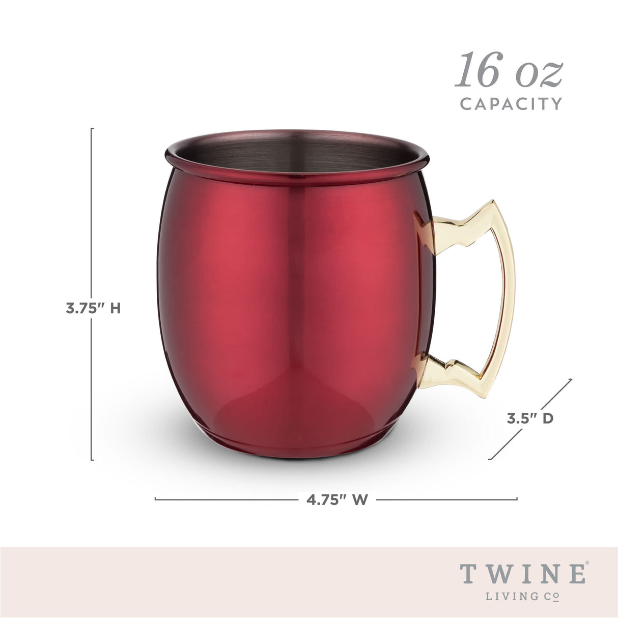 Moscow Mule Mug in Red