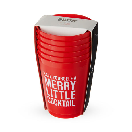 Merry Little Cocktail Red Cup, Set of 6