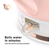 Noelle Ceramic Electric Tea Kettle in Pink