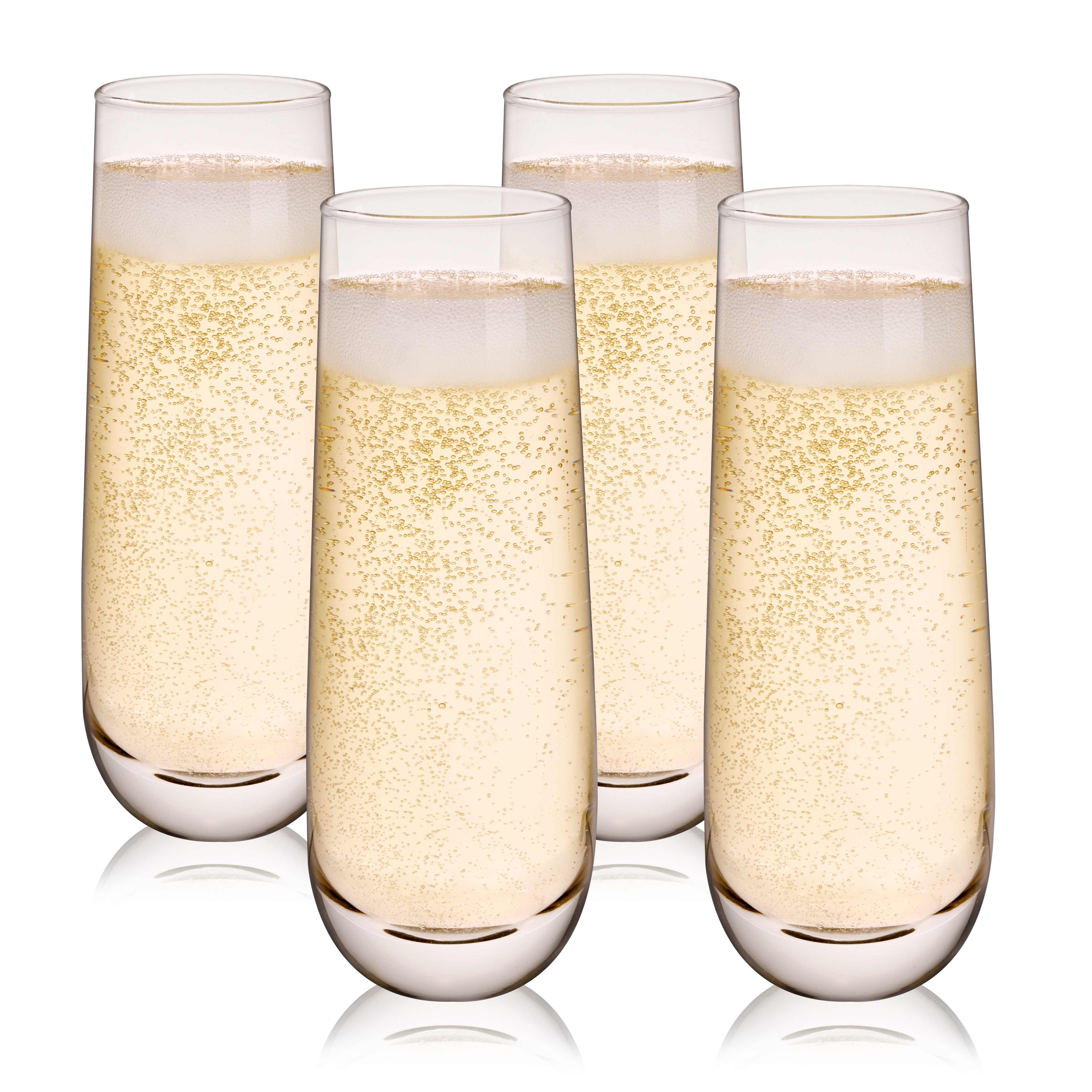True Stemless Champagne Flutes
