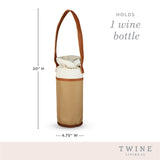 Single Bottle Insulated Wine Bag