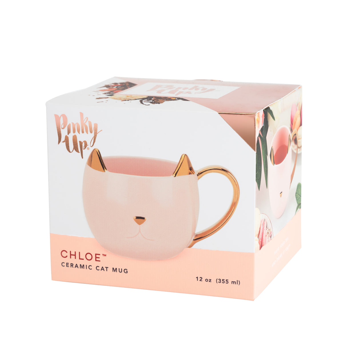 Chloe Cat Mug in Pink