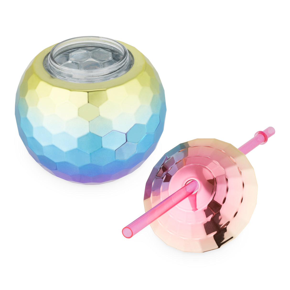 Disco Ball Tumbler in Rainbow