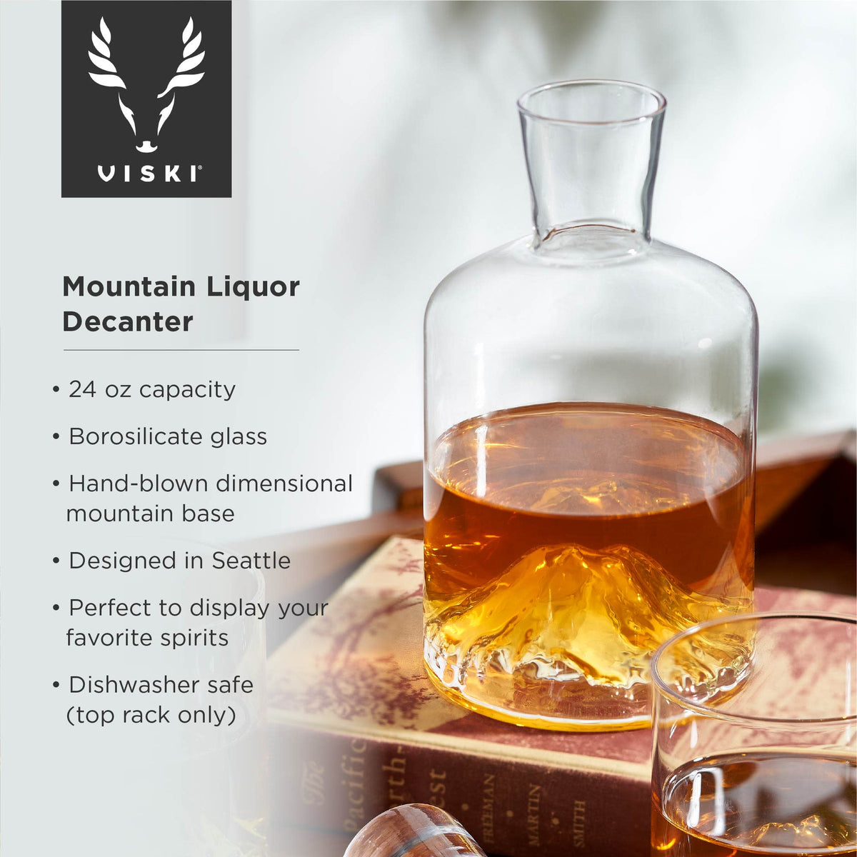 Mountain Crystal Liquor Decanter