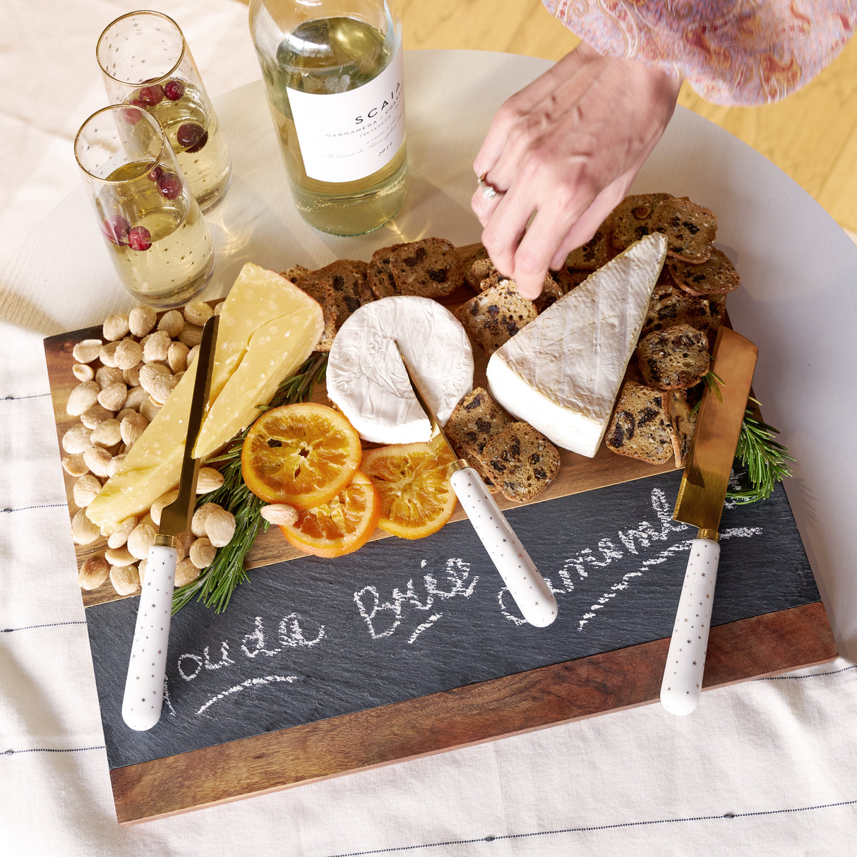 Wood & Slate Cheese Board