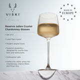 Reserve Julien Crystal Chardonnay Glasses, Set of 4